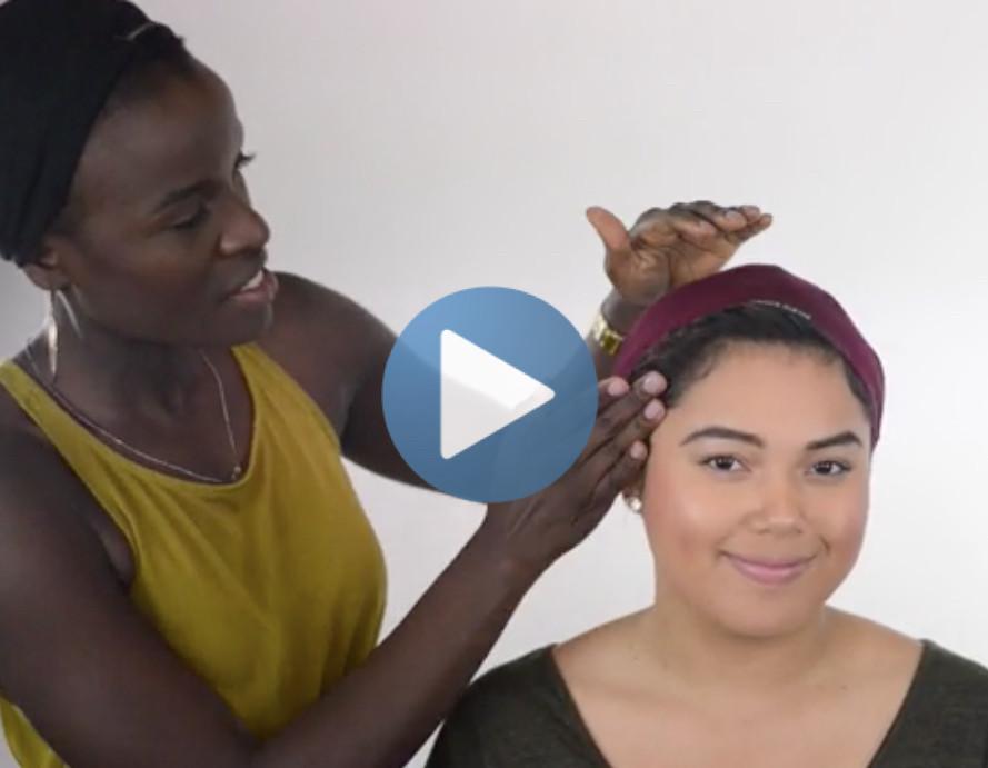 Heat free curls with this easy twist-out