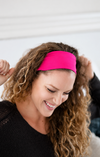 Jersey Knit Headband - Hot Pink