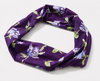 Jersey Knit Headband - Purple Floral