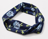 Jersey Knit Headband - Navy Floral