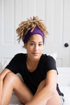 Jersey Knit Headband -Purple
