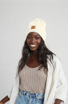 High Top Beanie - Cream