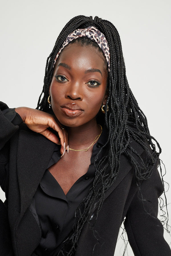 Spotted Print Wrap-Style Headband