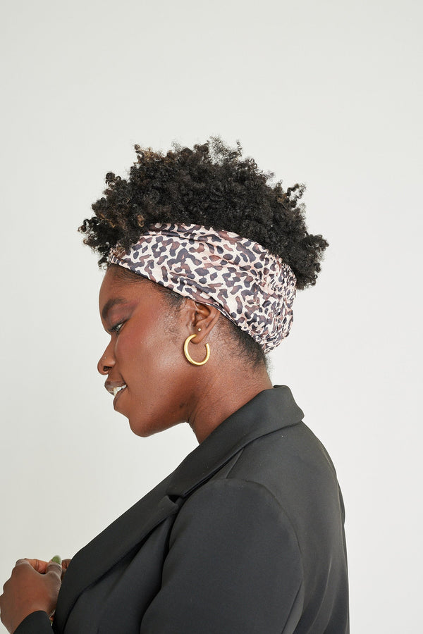 Spotted Print Wrap-Style Headband
