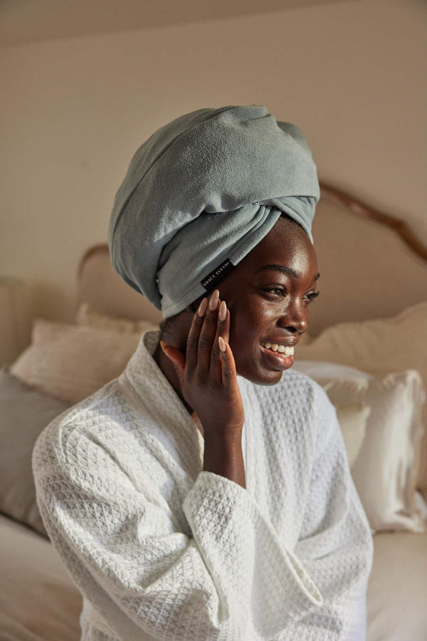 Micro Fiber Towel Turban - Gray