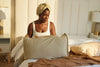 Micro Fiber/Satin Towel Pillow Cover - Walnut