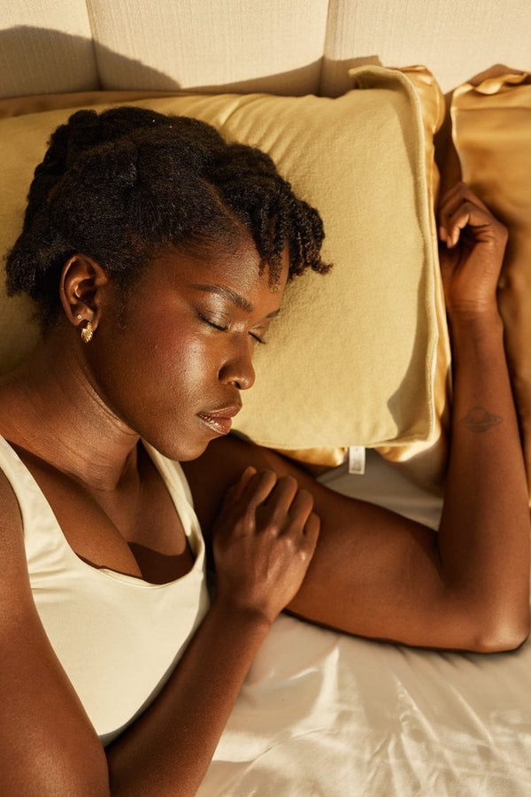 Micro Fiber/Satin Towel Pillow Cover - Walnut