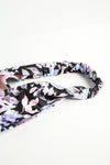 Grace Eleyae Headbands Satin-Lined Headband - Black Floral