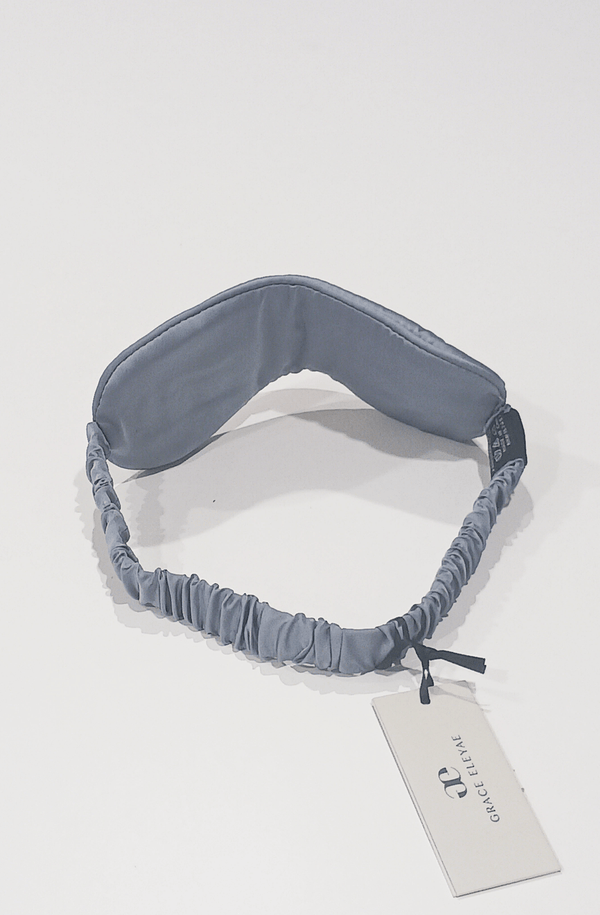 All Satin Eye Mask - Silver