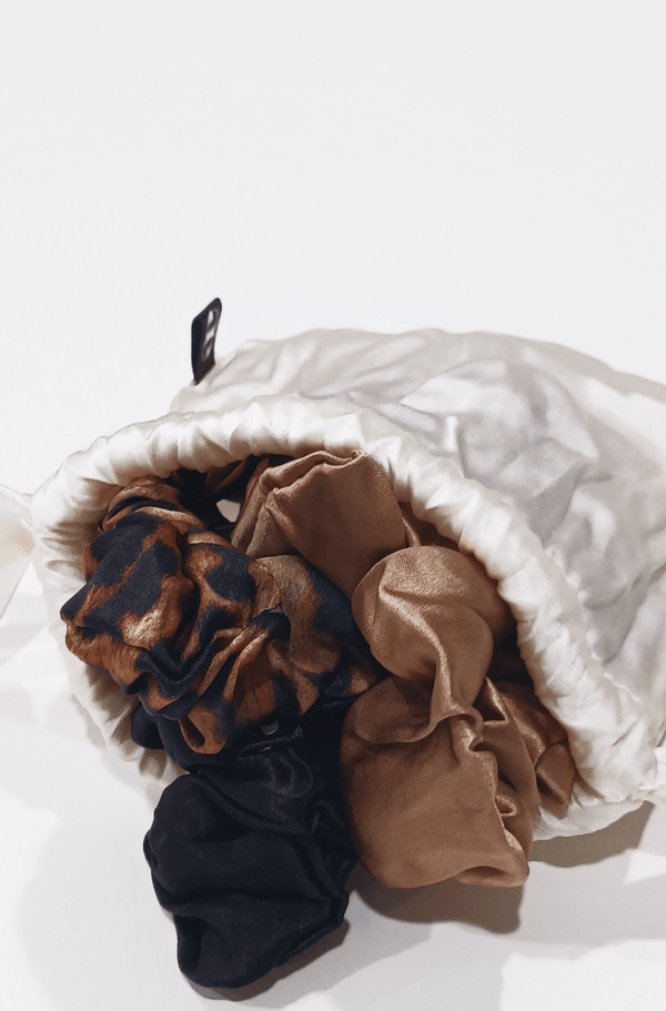Thin Silk Scrunchie - 3 Pack