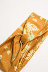 Turban Style Headband - Yellow Floral