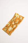 Turban Style Headband - Yellow Floral