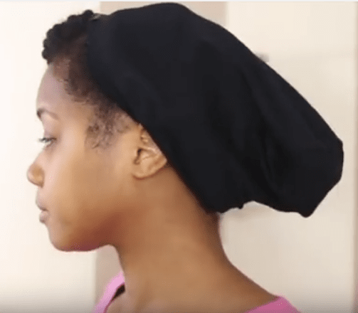 How To Protect Natural Hairstyle at the Gym with a Satin Lined Cap by My Natural Sistas