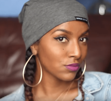 Two Chic Braids with a Satin Lined Cap by Natural Neiicey