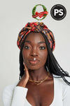 Floral Print All-Satin Knot Turban