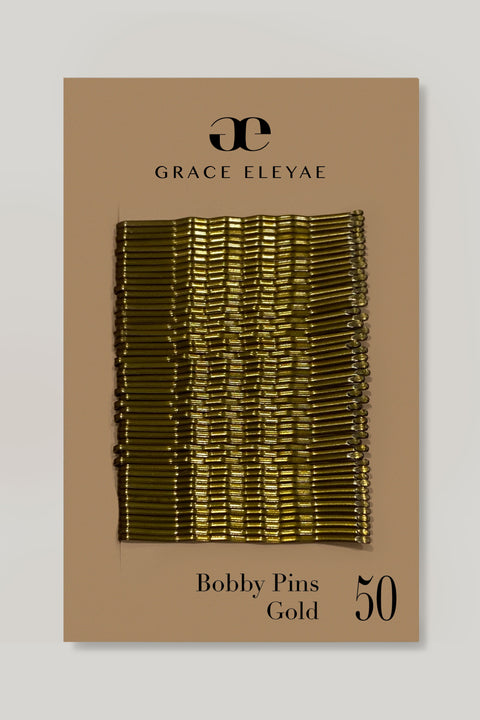 Hair Bobby Pins - Metallic Gold