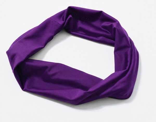Jersey Knit Headband -Purple