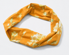 Jersey Knit Headband - Yellow Floral