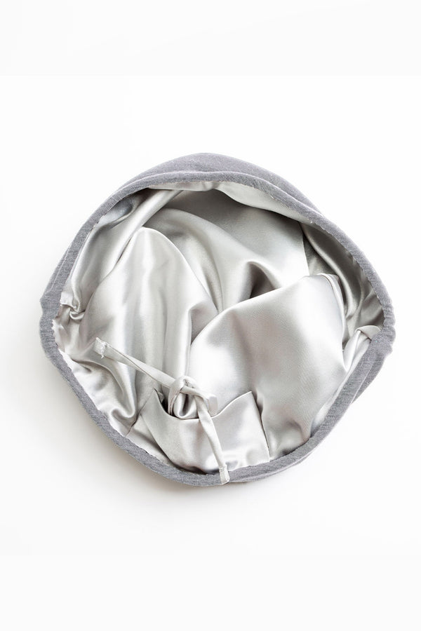 Light Gray Adjustable Slap | Satin-Lined Cap