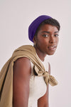 Purple Adjustable Slap | Satin-Lined Cap