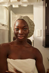 Satin-Lined Shower Cap - Walnut