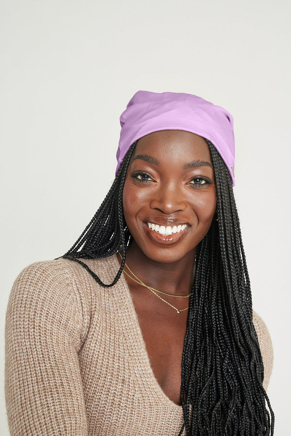 Lavender Adjustable Slap | Satin-Lined Cap