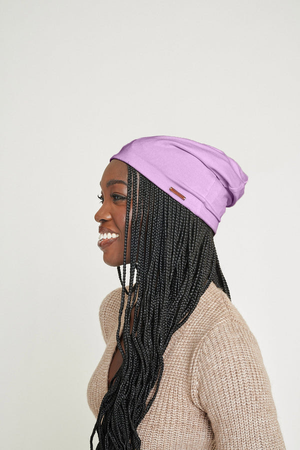 Lavender Adjustable Slap | Satin-Lined Cap