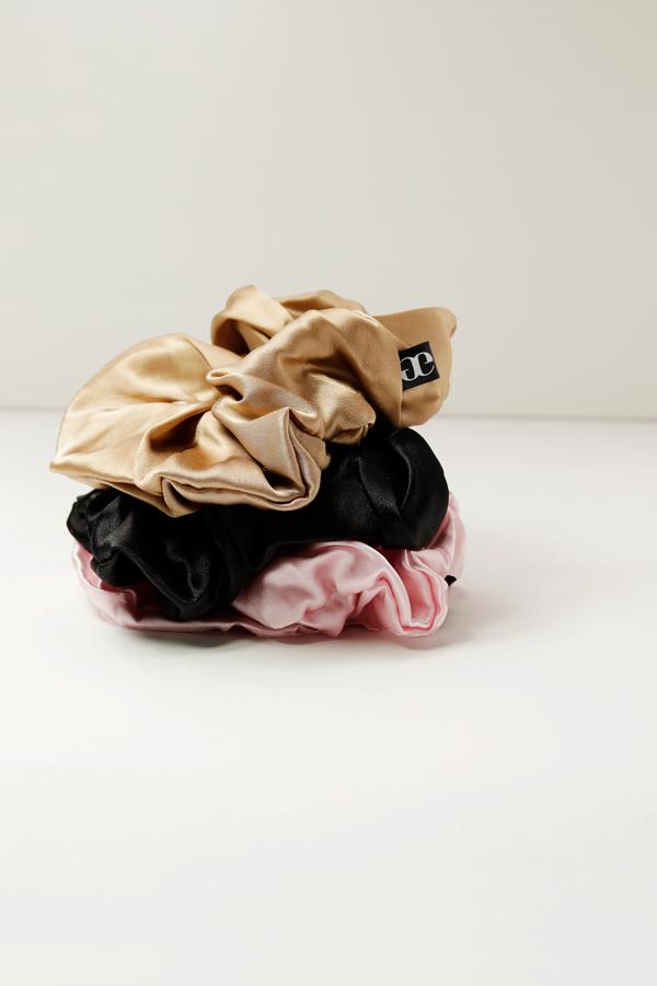 Thick Silk Scrunchie - 3 Pack