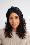 Silk Twist Turban - Black