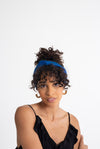 Silk Turban Style Headband - Royal Blue