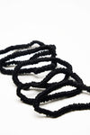 Super Thin Silk Scrunchie - 5-pack - Black