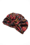 Floral Print All-Satin Knot Turban