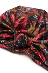 Floral Print All-Satin Knot Turban