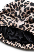 Satin-Lined Shower Cap - Cheetah Print