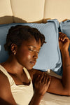 Micro Fiber/Satin Towel Pillow Cover - Gray