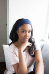Grace Eleyae Headband Jersey Knit Headband - Navy