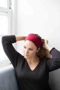Grace Eleyae Headbands Jersey Knit Headband - Wine