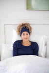 Jersey Knit Headband - Navy