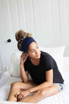 Grace Eleyae Headband Jersey Knit Headband - Navy