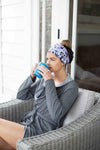 Grace Eleyae Headbands Jersey Knit Headband - Black Floral