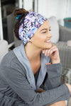 Grace Eleyae Headbands Jersey Knit Headband - Black Floral