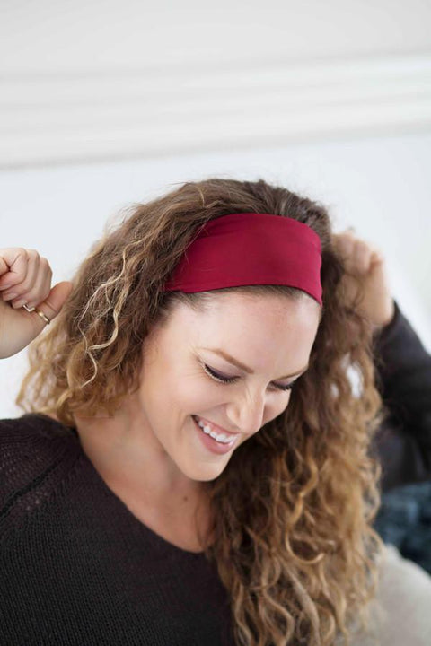 Grace Eleyae Headbands Jersey Knit Headband - Wine