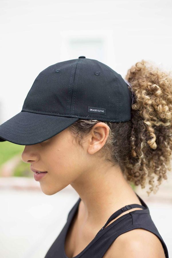 Black Satin-Lined Baseball Hat – Grace Eleyae