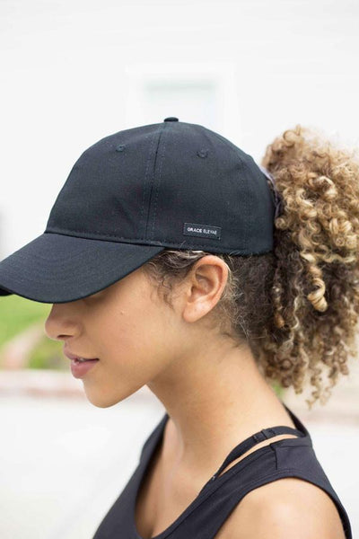 Pony Tails 3-Pack Backless Baseball Caps For Curly Hair Satin
