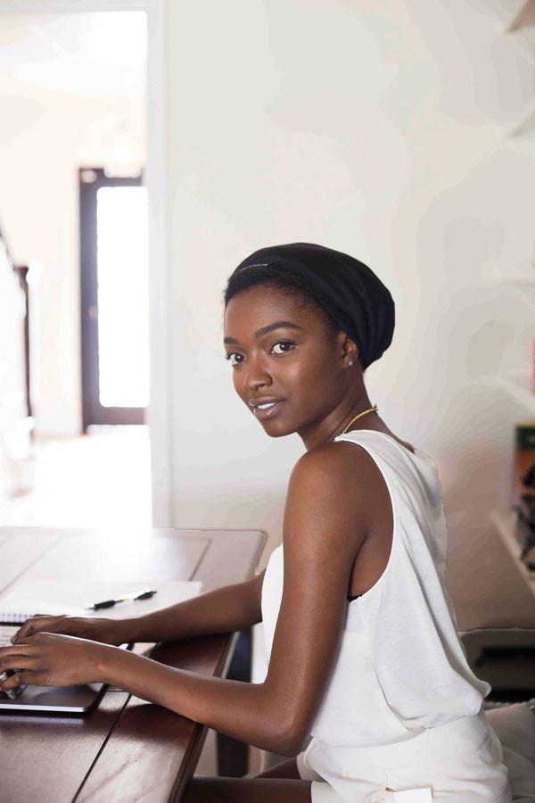 The Slap (Satin-lined cap) Black – Grace Eleyae - Main Image