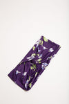 Turban Style Headband - Purple Floral